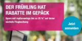 Bis zu 25% Rabatt auf Eurowings Flüge – schon ab 29,99 € z.B.: Stuttgart – Barcelona