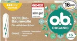 o.b. Organic Tampons Normal 16 Stück ab 1,97 € inkl. Prime-Versand