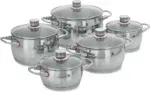 WMF Quality One Topfset mit Glasdeckel (5-tlg./induktionsgeeignet) für 179,99€ inkl. Versand statt 219,95€