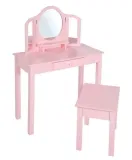 roba Schminktisch für Kinder Holz rosa für 79,25 € inkl. Versand (statt 99,80 €)