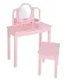 roba Schminktisch für Kinder Holz rosa für 79,25 € inkl. Versand (statt 99,80 €)