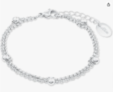 s.Oliver Armband 925 Sterling Silber/Edelstahl kugeln 2022713 für 13,55 € inkl. Prime Versand (statt 28,89 €)