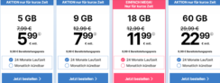 simplytel SIM-Only Angebote: o2 LTE-Datenflat mit 5 GB für 5,99 € / 9 GB für 7,99 € / 18 GB für 22,99 € oder 60 GB für 16,99 € / Monat