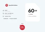 sparSIM: 60 GB Vodafone 5G für effektiv 7,91 € mtl. mit 50 € Wechselbonus