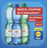 Gratis: 1,5 Liter Saskia Wasser ab 5,00 € Einkaufswert [LidlPlus]