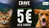 Gratis Testen: CRAVE Hunde- oder Katzenfutter kostenlos dank Cashback [ab  01.06.2023]