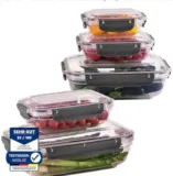 uandu Lock & Fresh 5er Frischhaltedosen mit Deckel für Lebensmittel für 14,89 € inkl. Prime-Versand statt 21,00 €