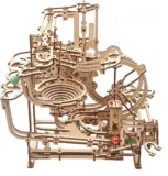 UGEARS 3D-Puzzle Murmel-Stufenbahn-Modellbausatz (355 Puzzleteile, Holzbausatz zum Selberbauen)