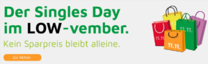 voelkner Singles Day: 11 € Gutschein auf viele Produkte (111 € MBW) + zahlreiche Singles Day Angebote