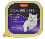 vom Feinsten Katzenfutter nass mit Huhn + Meeresfrüchten (32 x 100g) ab 15,75 € inkl. Prime-Versand (statt 24,79 €)