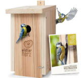 wildtier herz | Nistkasten Natur für Blaumeisen & kleine Meisenarten für 15,00 € (Prime)