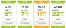 winSIM SIM-Only Angebote: o2 LTE-Datenflat mit 6 GB für 5,99 € / 12 GB für 7,99 € / 25 GB für 11,99 € oder 60 GB für 22,99 € / Monat